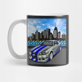 Paul walker's Skyline GTR Mug